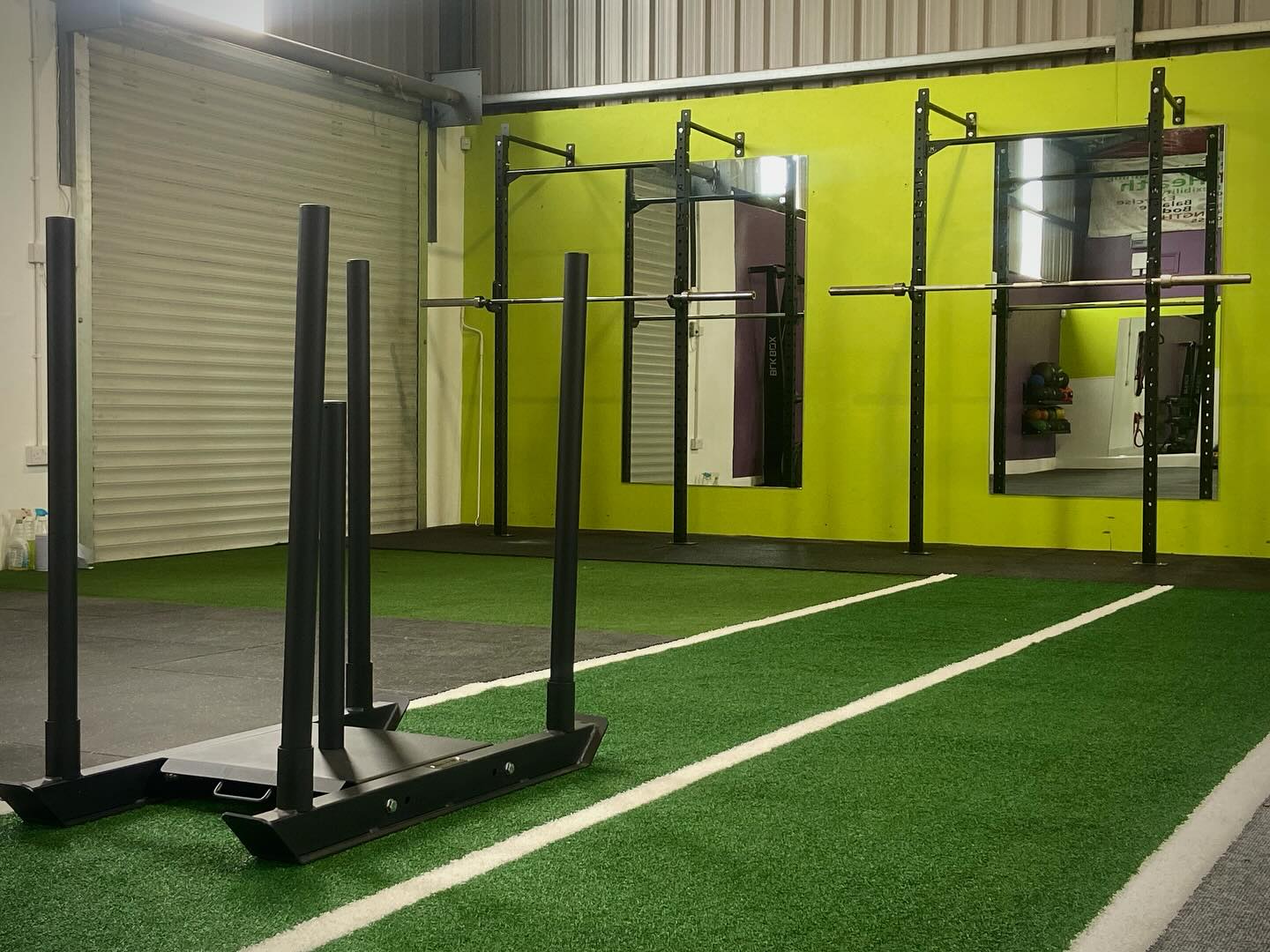 Green Track And Sled